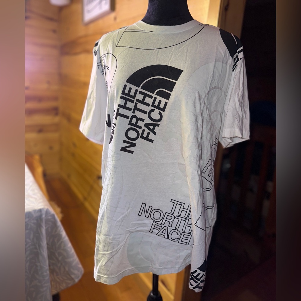 The North Face White Graphic Logo Short Sleeve Tee